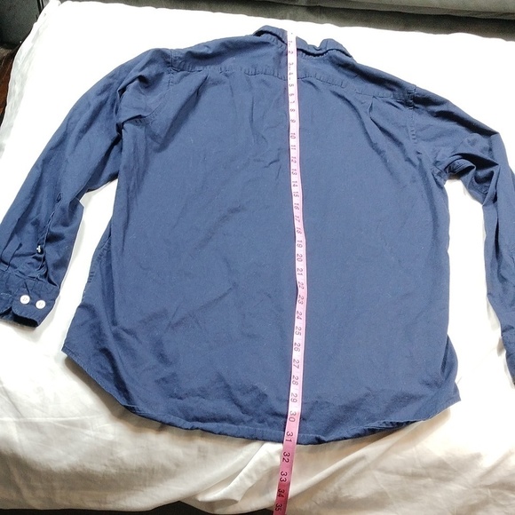 U.S.Polo Assn men's navy blue long sleeved button down shirt size medium - Picture 8 of 10